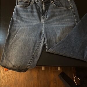 Good American Blue Straight Leg Jeans